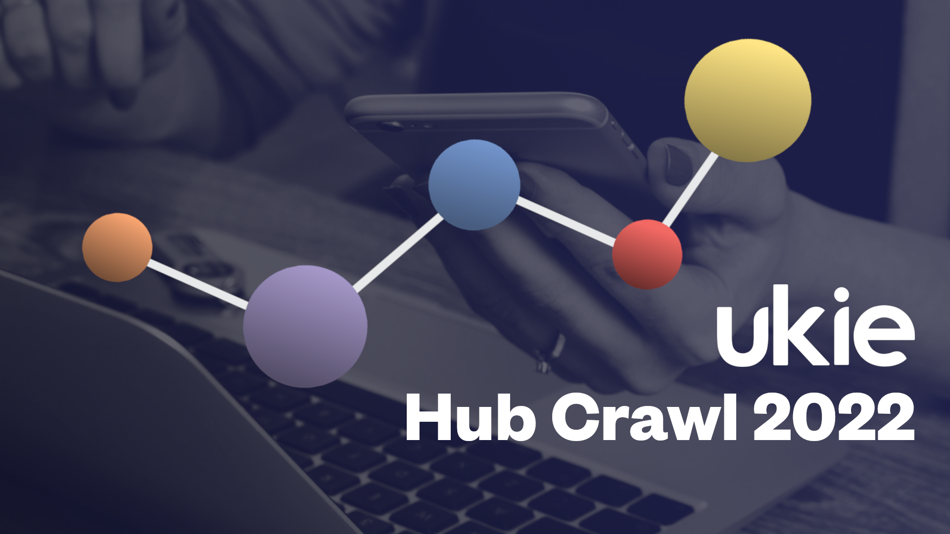 Promotional artwork for the UKIE Hub Crawl 2022
